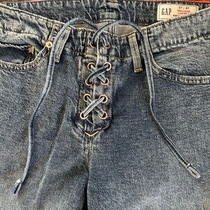GAP Women's Denim Lace-Up Jeans